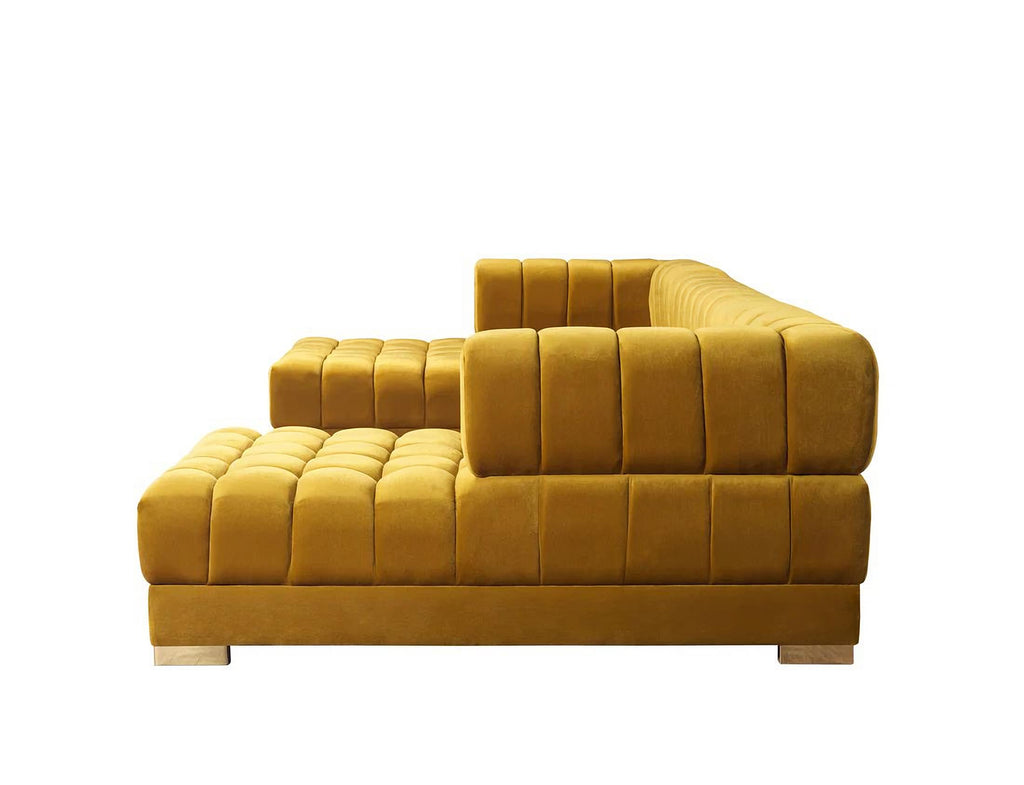 Ariana Velvet Double Chaise Sectional
