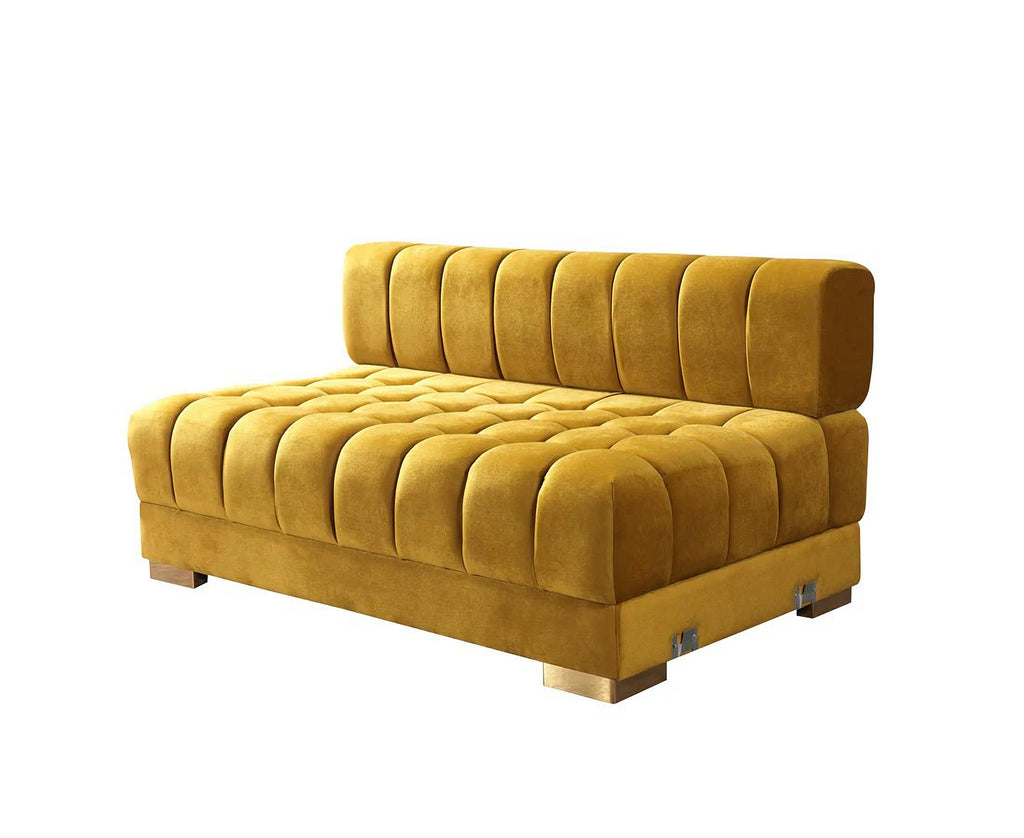 Ariana Velvet Double Chaise Sectional