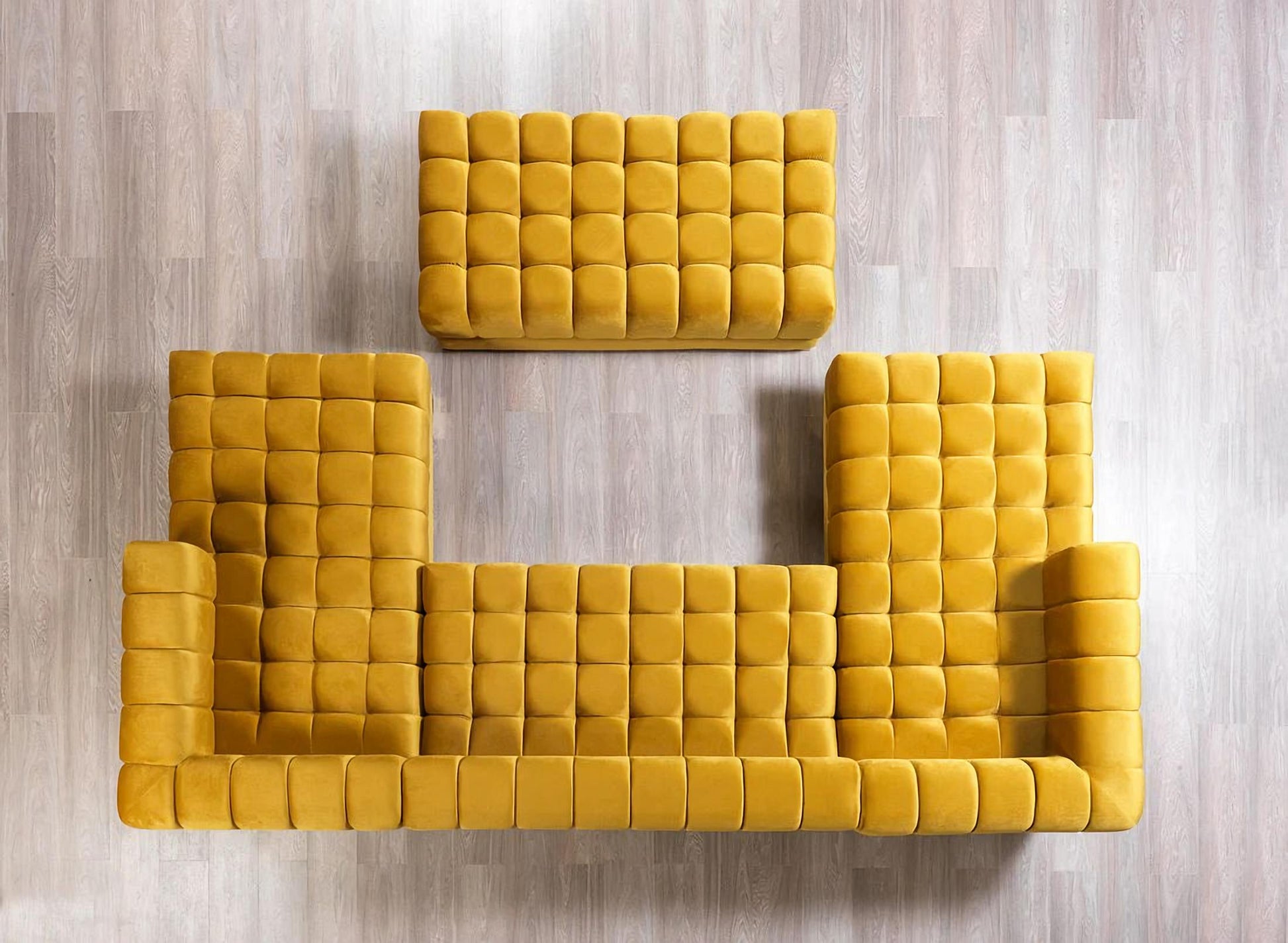 Ariana Velvet Double Chaise Sectional