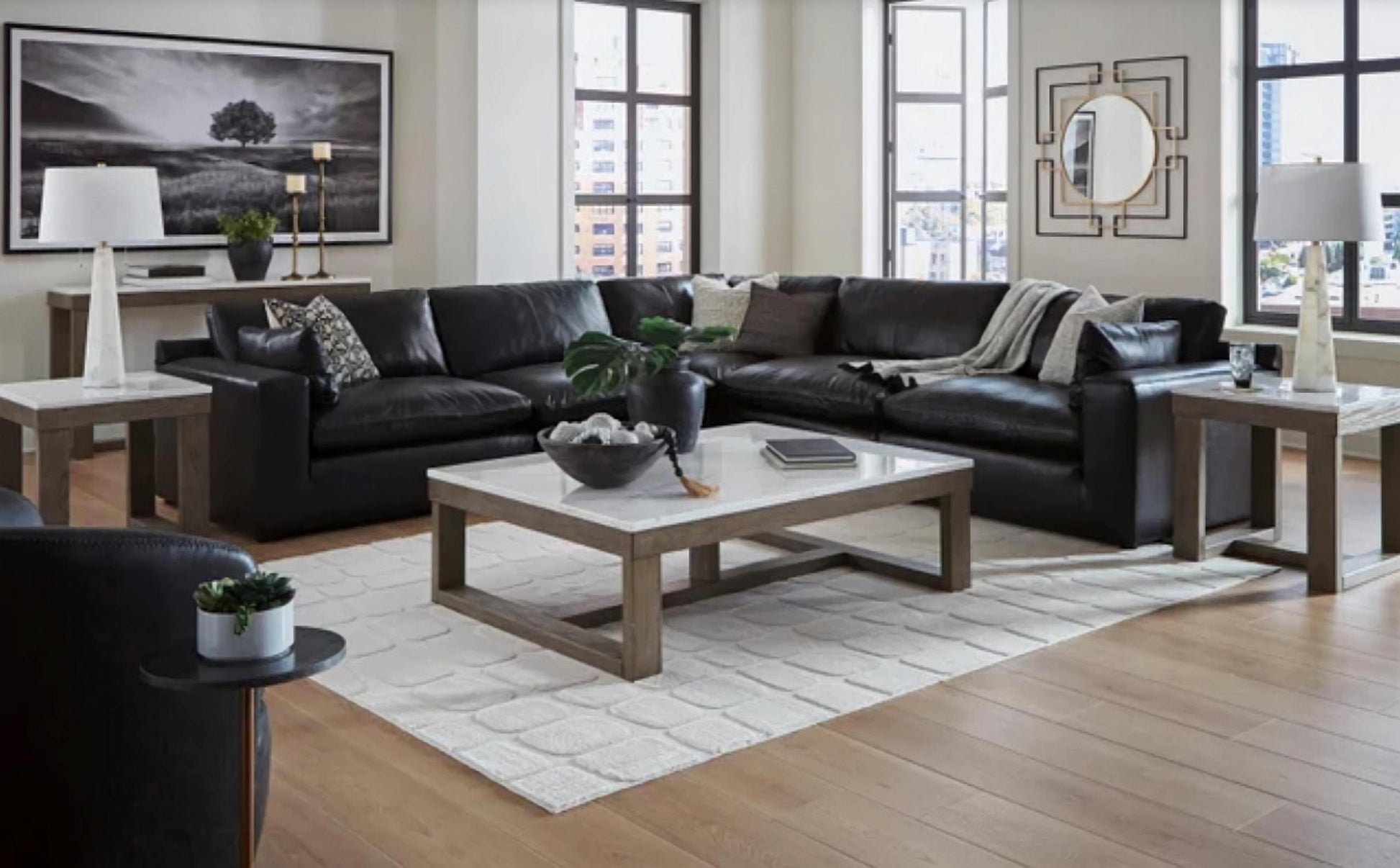 Ashley Leather Sectional