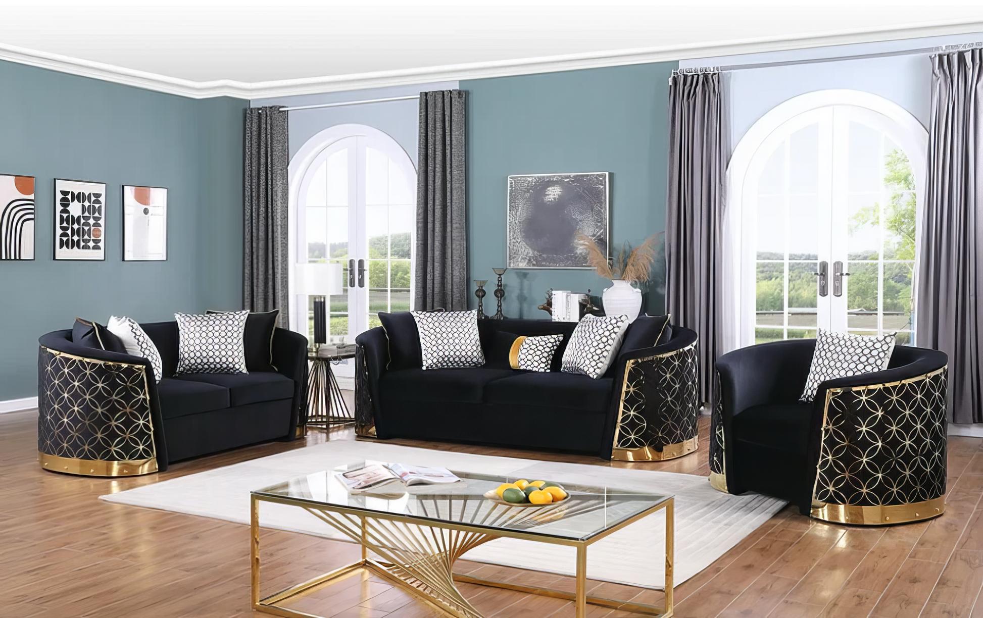 Athena Sofa and Loveseat