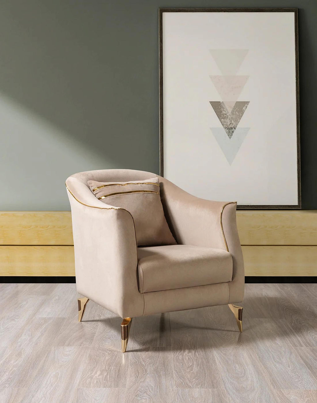 Belinda Coffee Velvet Sofa & Loveseat