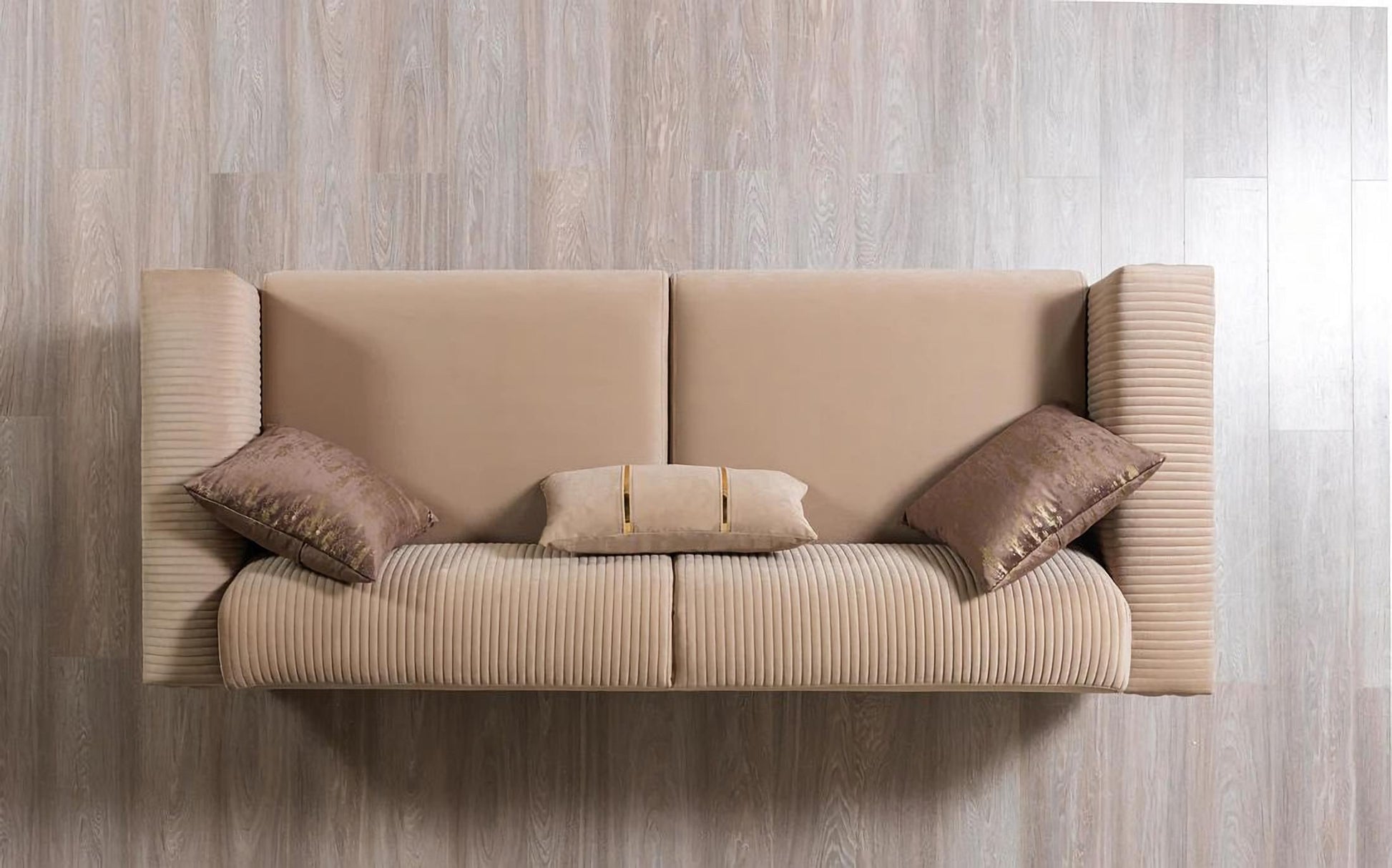 Belinda Coffee Velvet Sofa & Loveseat