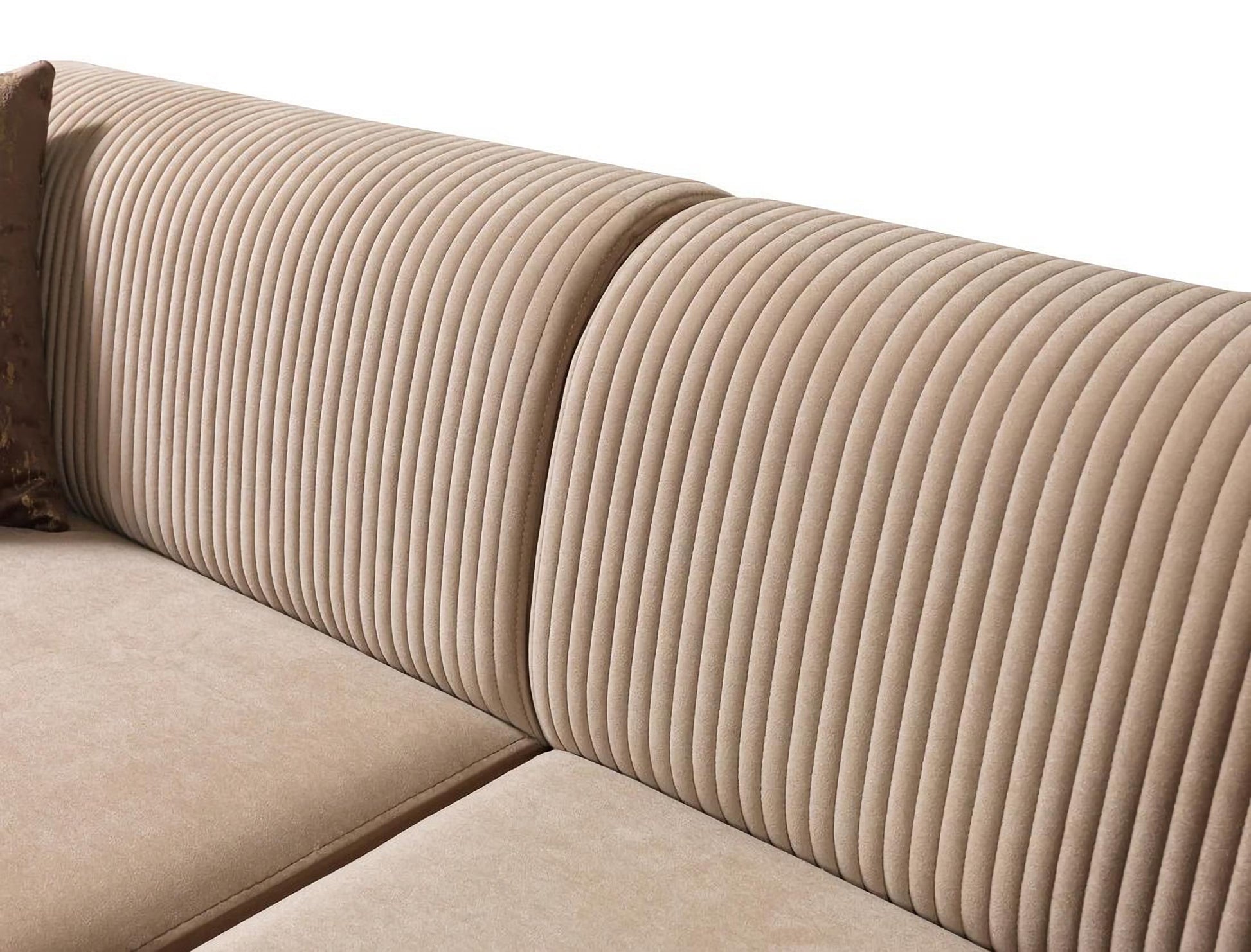 Belinda Coffee Velvet Sofa & Loveseat