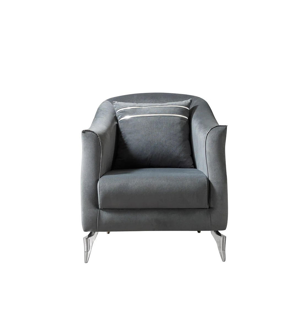 Belinda Gray Velvet Sofa & Loveseat