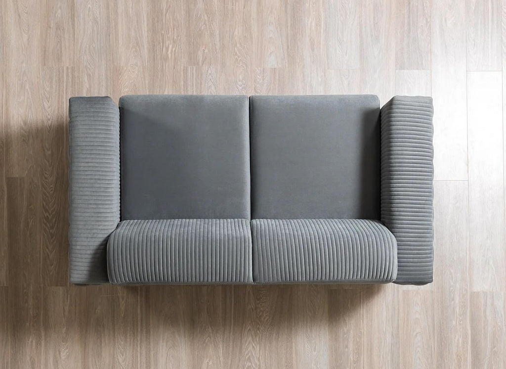 Belinda Gray Velvet Sofa & Loveseat