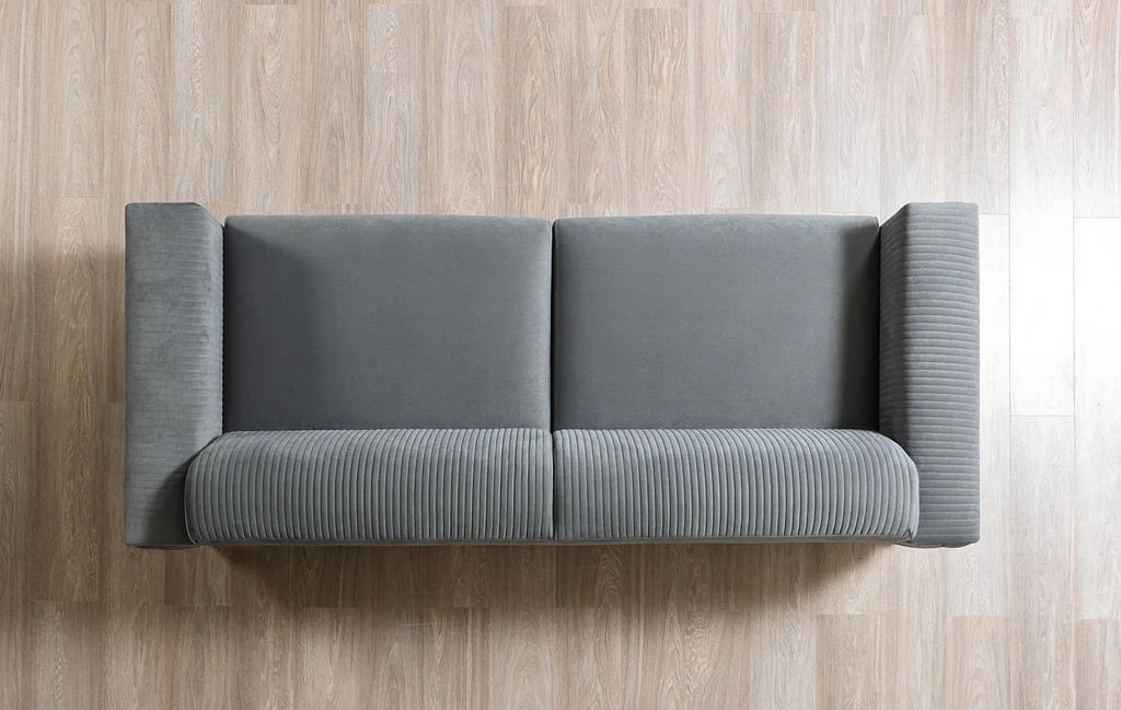 Belinda Gray Velvet Sofa & Loveseat