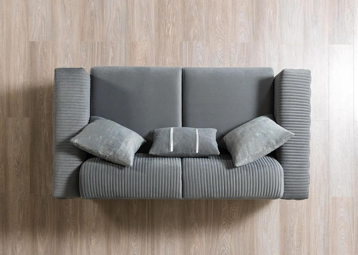 Belinda Gray Velvet Sofa & Loveseat