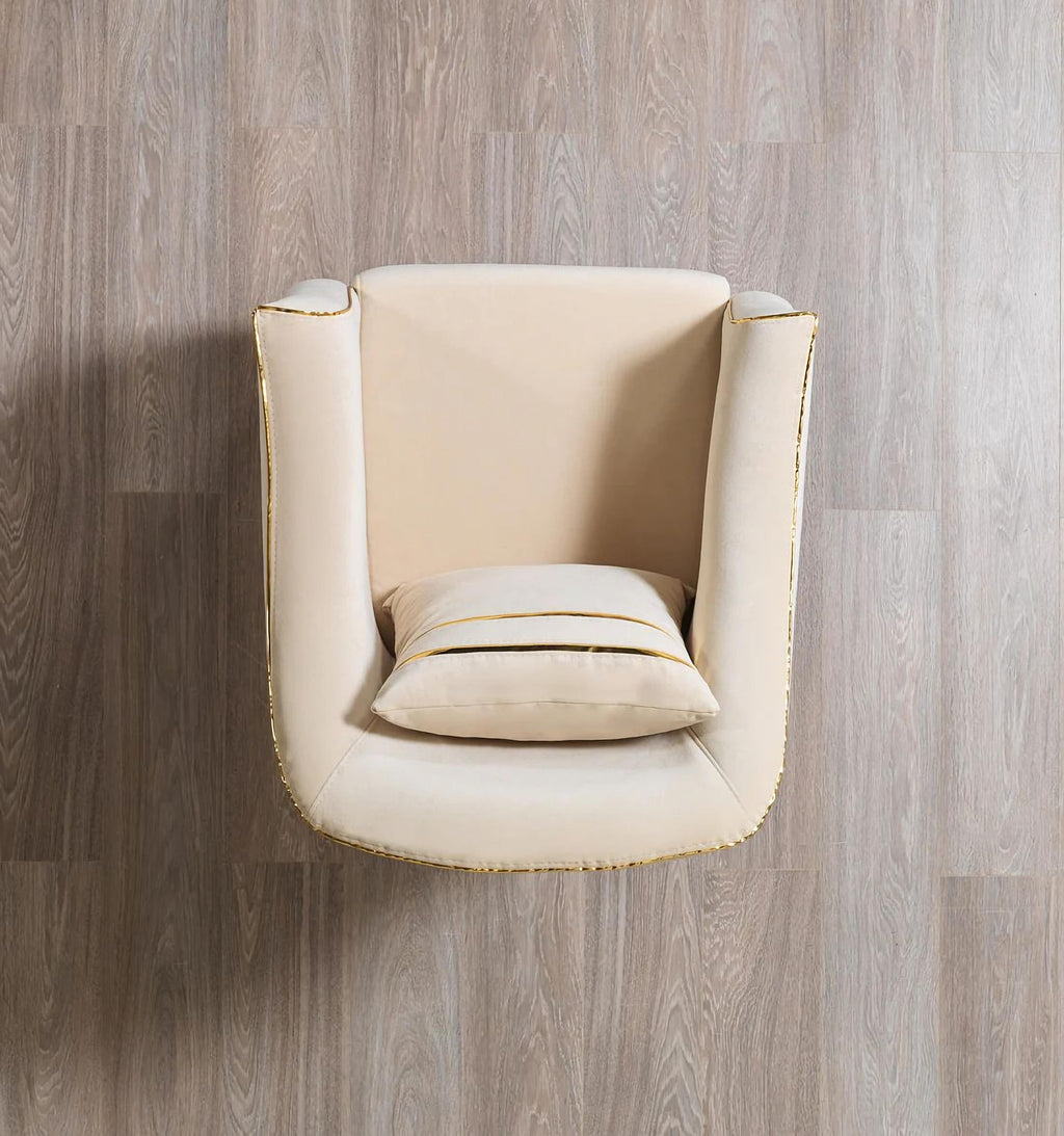 Belinda Ivory Velvet Sofa & Loveseat