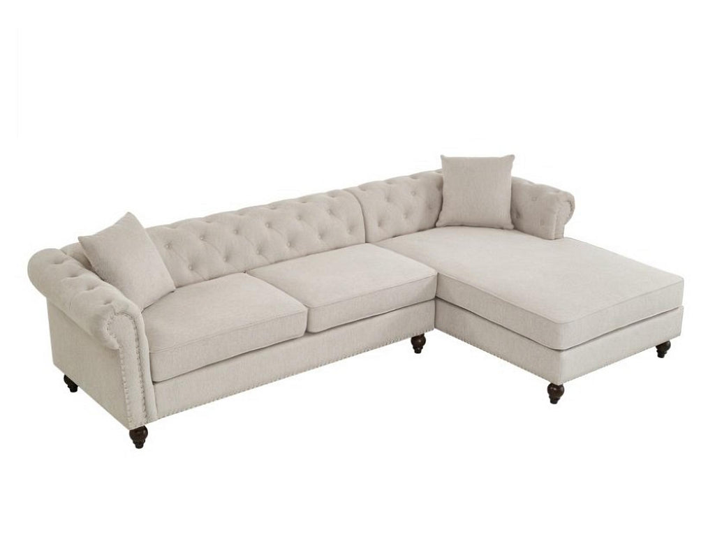 Blake Beige Chesterfield Sectional