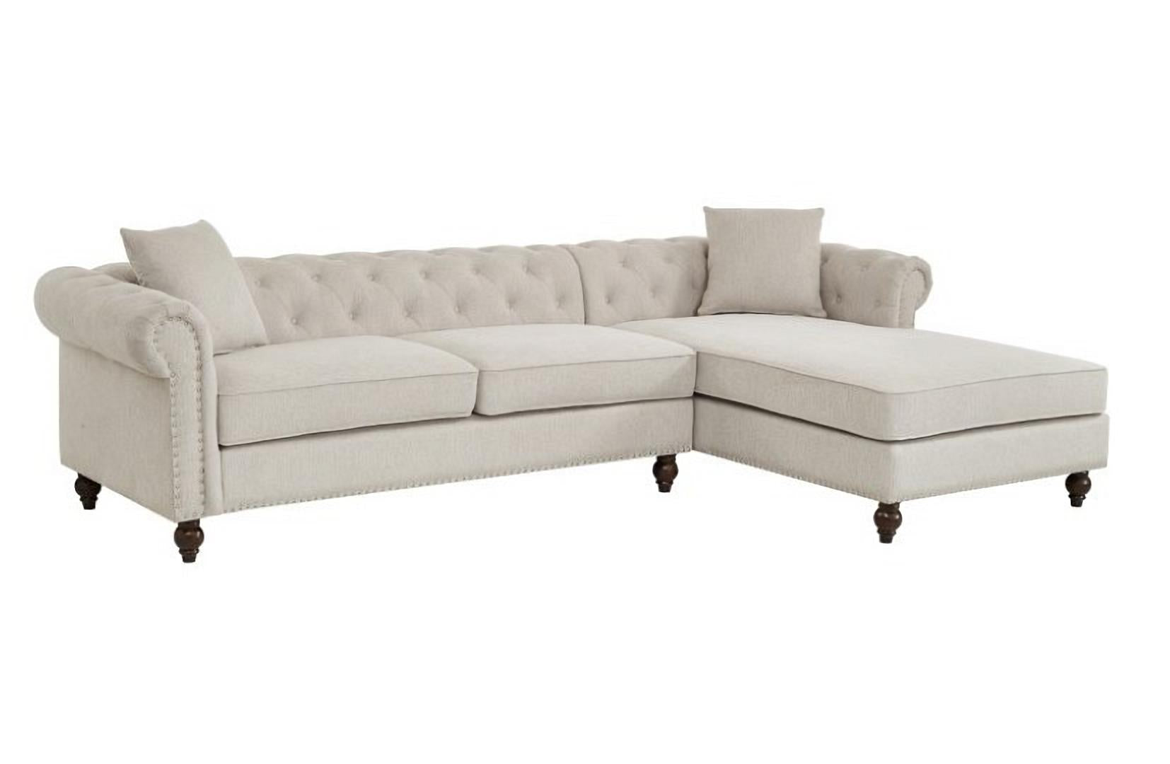 Blake Beige Chesterfield Sectional