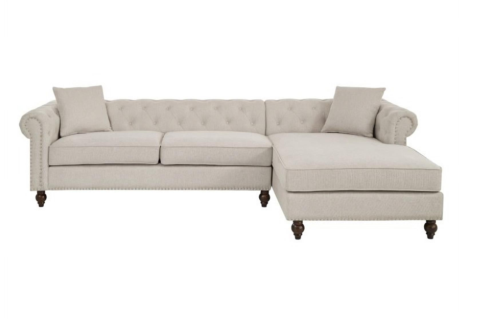 Blake Beige Chesterfield Sectional