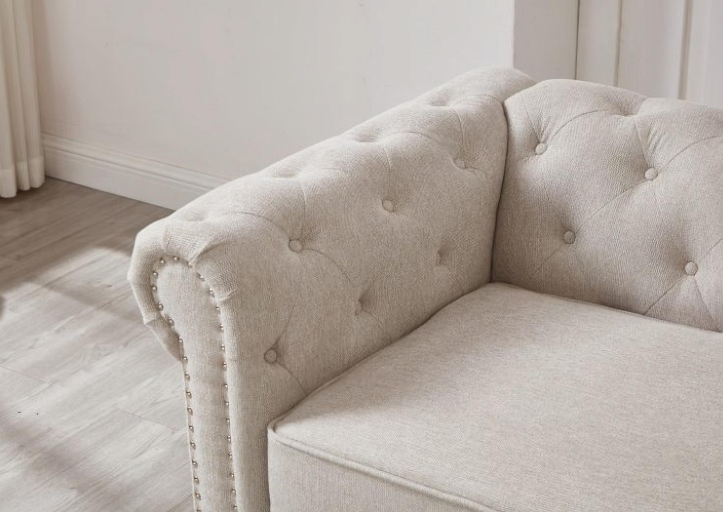 Blake Beige Chesterfield Sectional