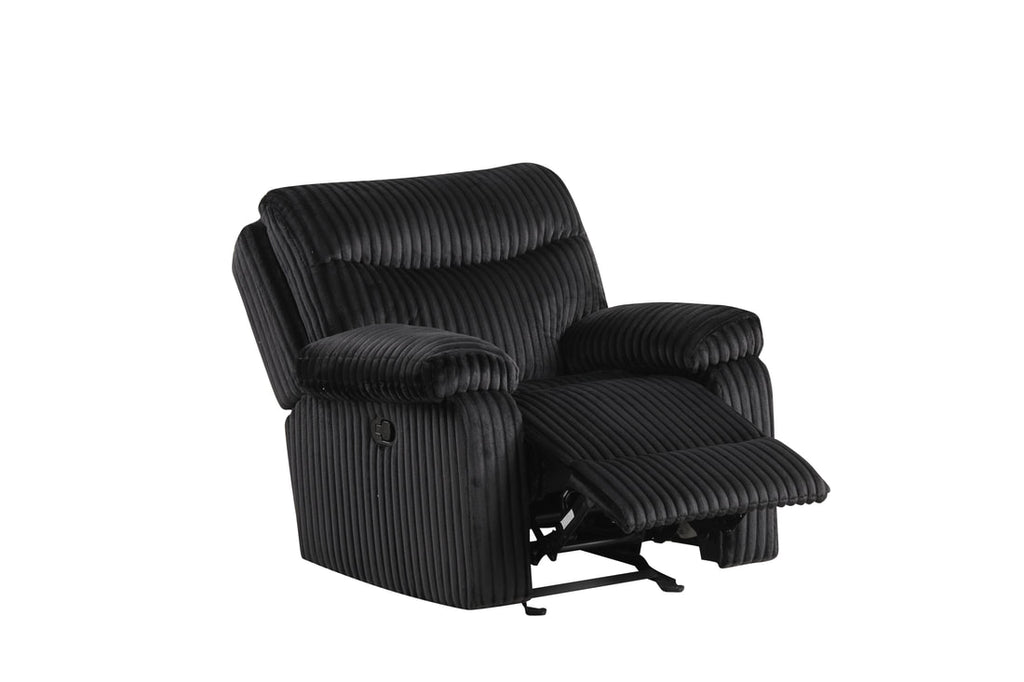 Bravo - Black 3pc Reclining Set **ON SALE**
