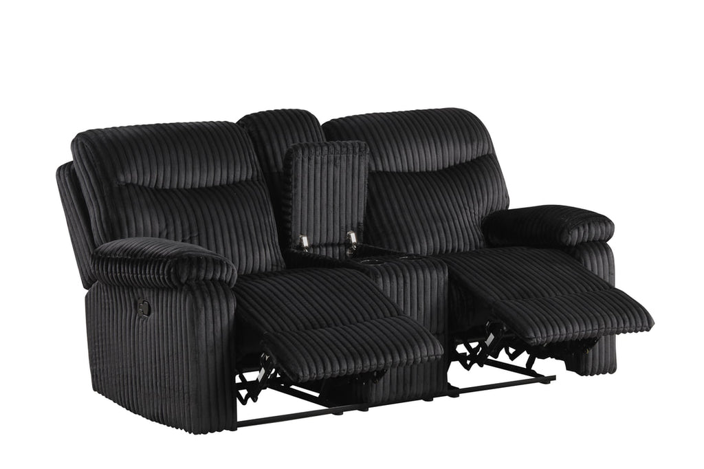 Bravo - Black 3pc Reclining Set **ON SALE**