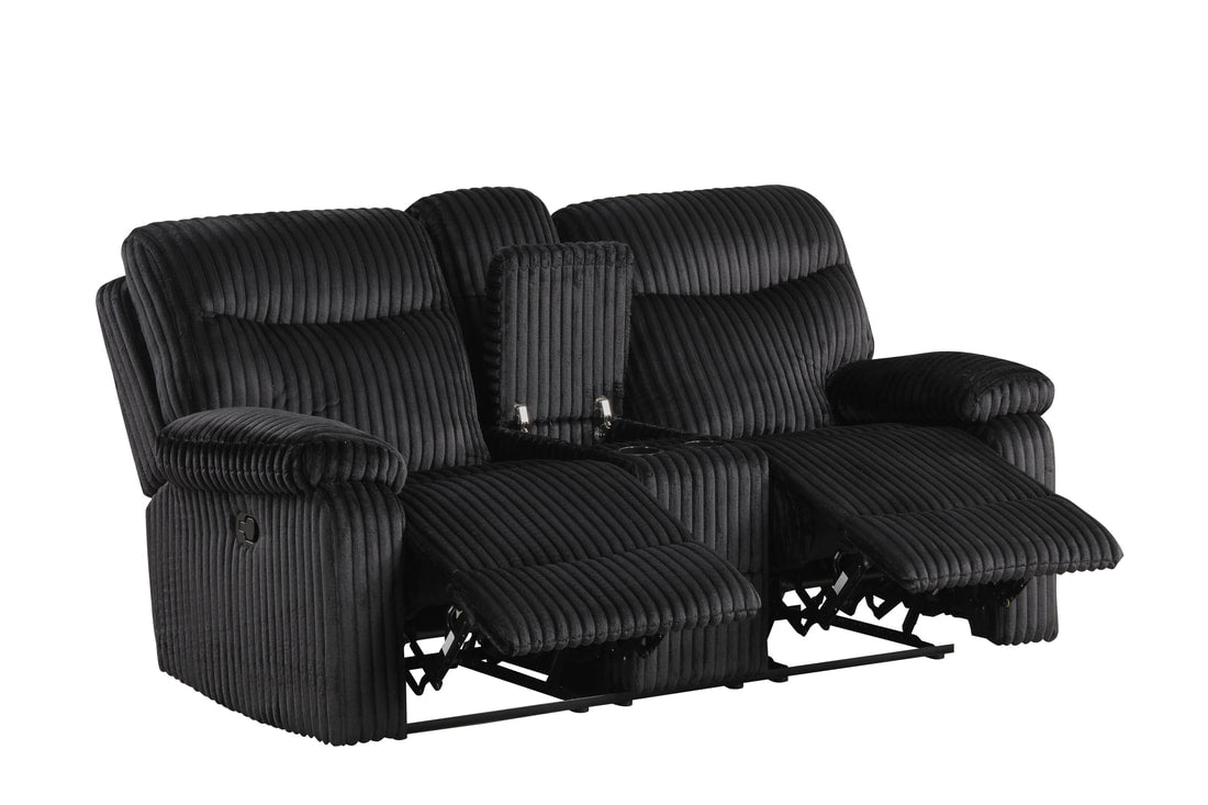 Bravo - Black 3pc Reclining Set **ON SALE**