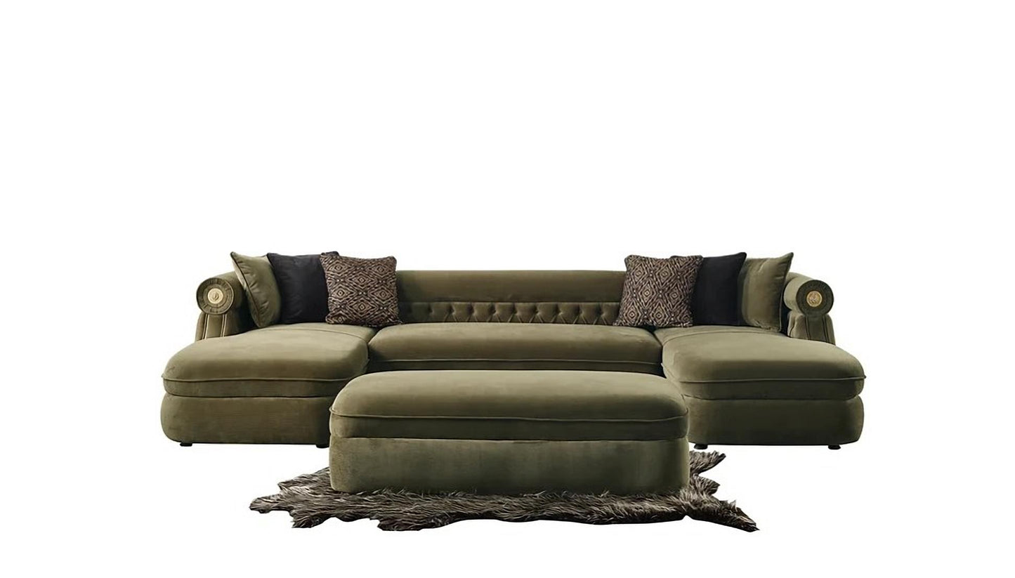 Brooklyn Sectional + ottoman