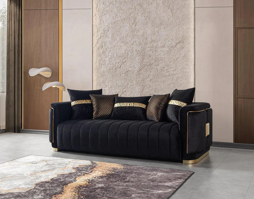 Carlina Velvet Sofa & Loveseat Set