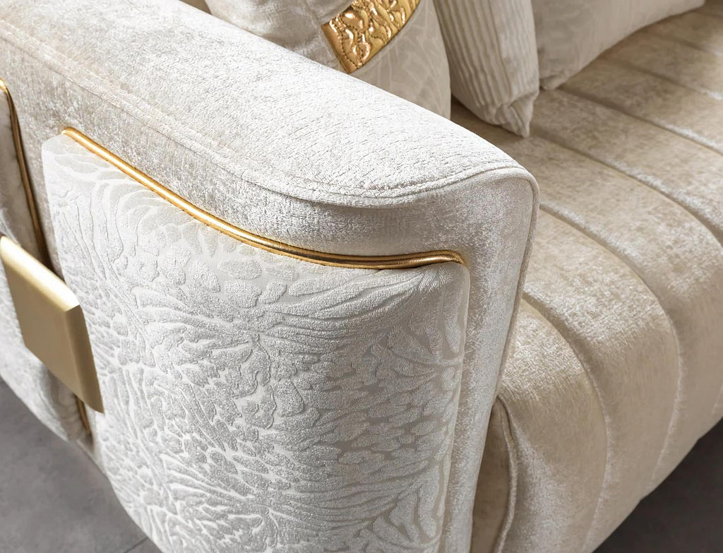 Carlina Velvet Sofa & Loveseat Set