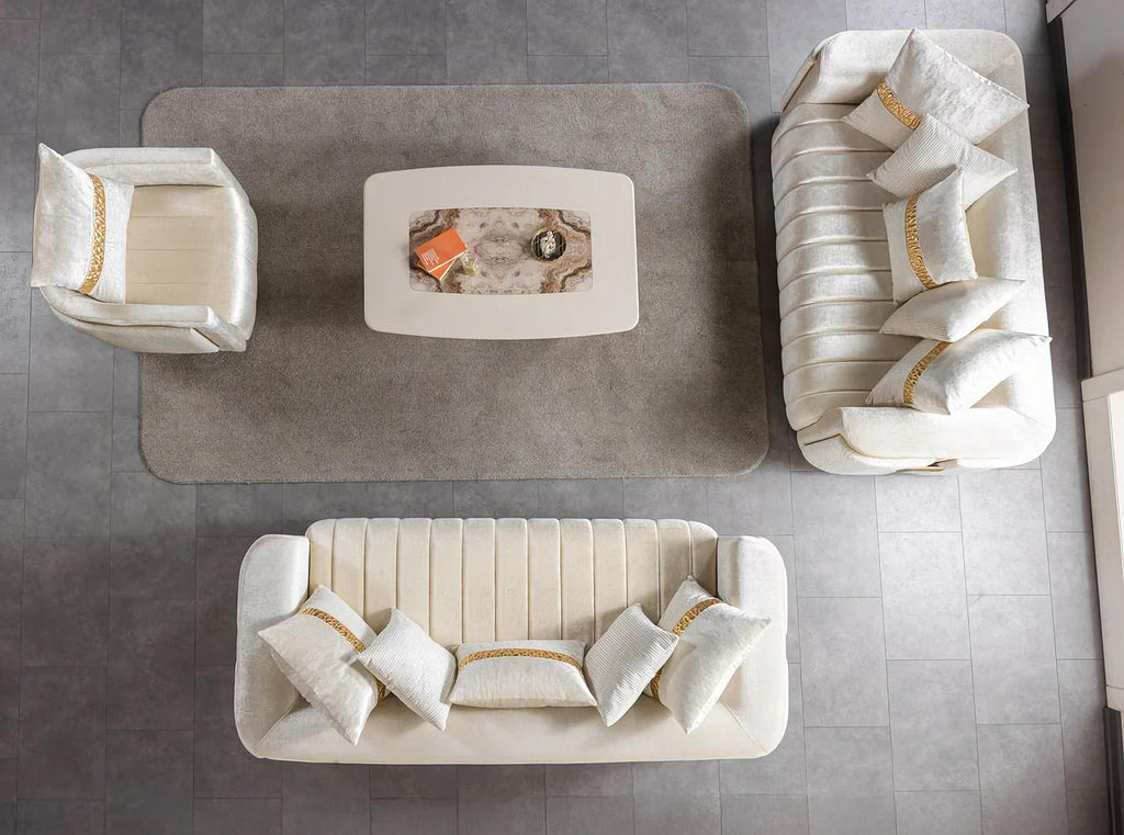 Carlina Velvet Sofa & Loveseat Set