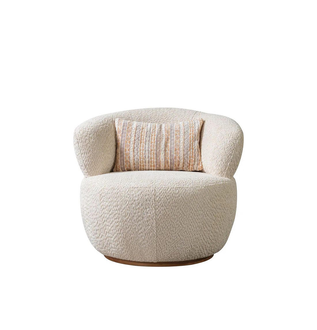 Destina Ivory Boucle Sofa & Loveseat Set