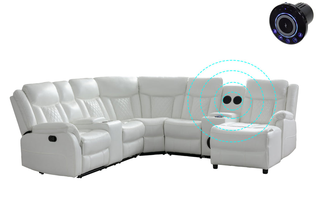 Champion Black Reclining Sectional
