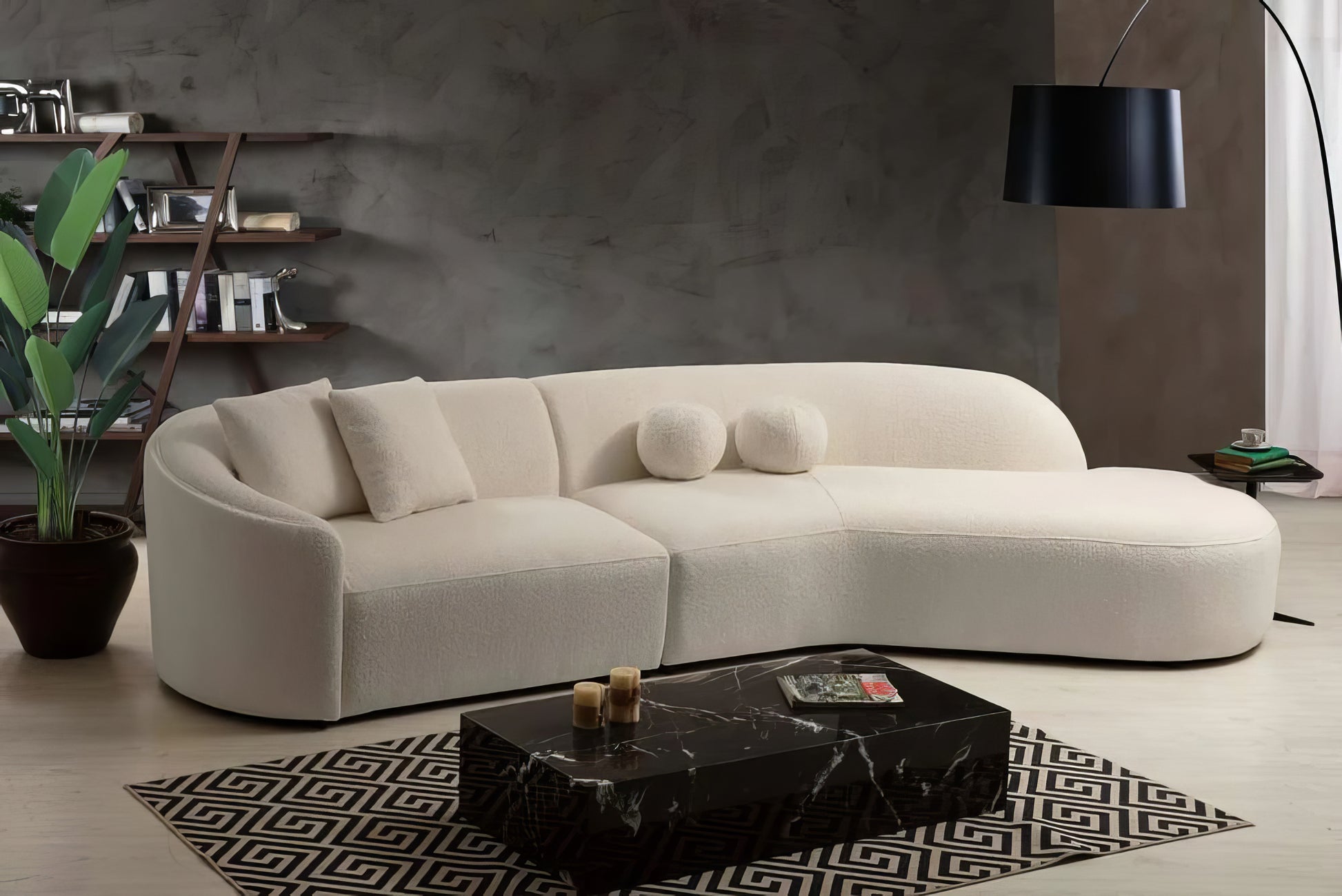Cloe Velvet RAF Sectional