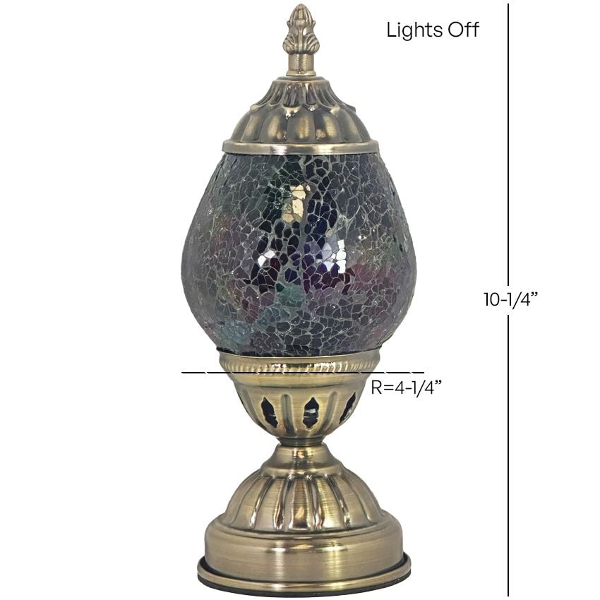 Cosmic Rainbow Mosaic Glass Lamp
