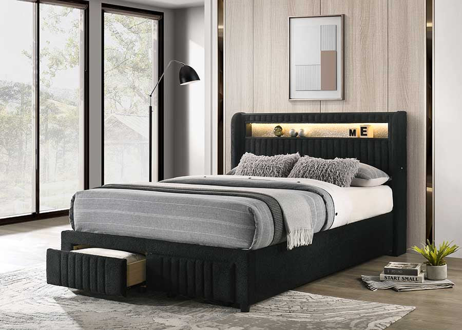 Cupid bed frame with storage