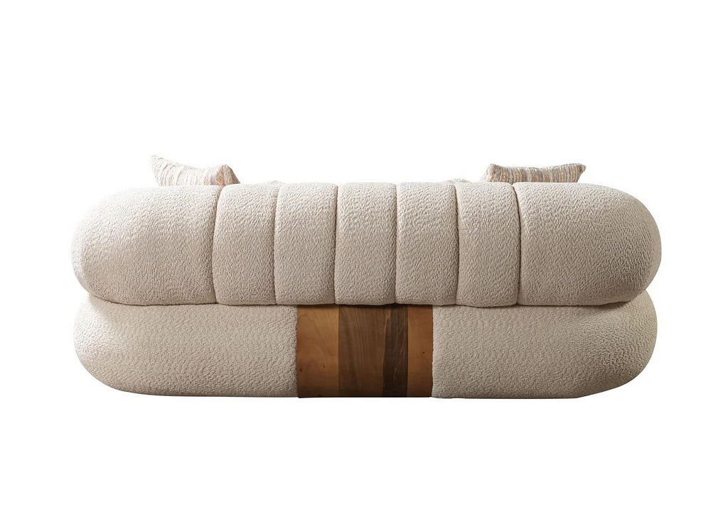 Destina Ivory Boucle Sofa & Loveseat Set