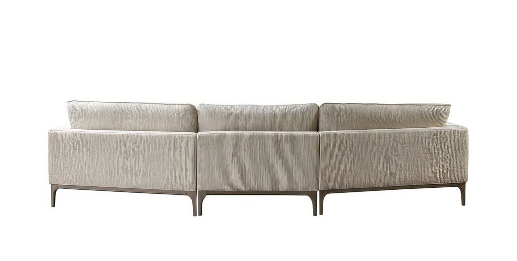 Dylan Ivory Sectional with Ottoman