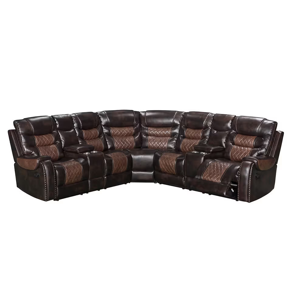 Phoenix II Brown Sectional
