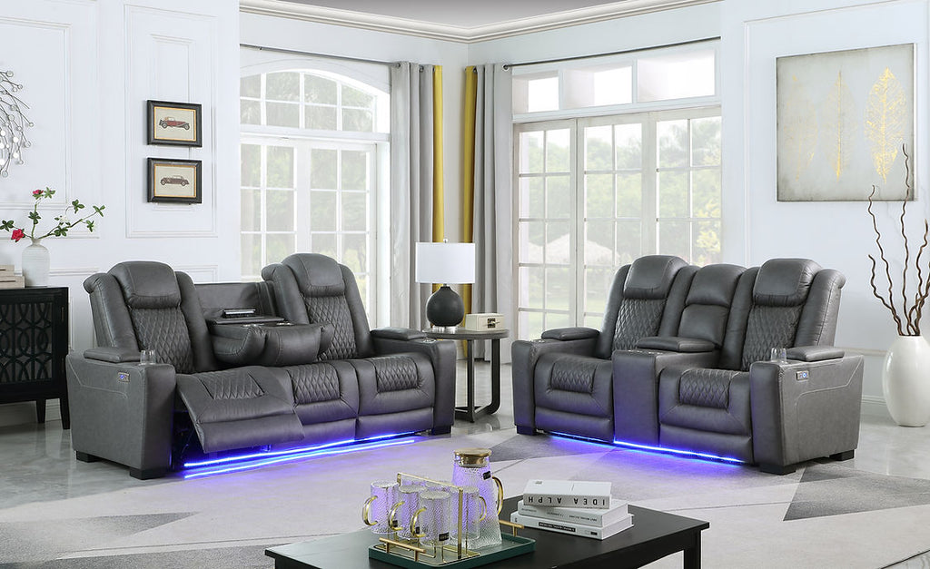 Ash reclining living room set