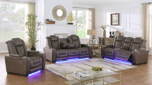 Ash reclining living room set
