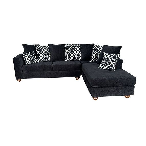 Graphite Sectional black
