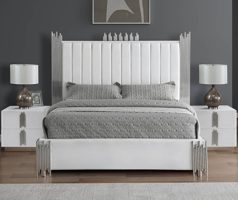 Token white bed frame