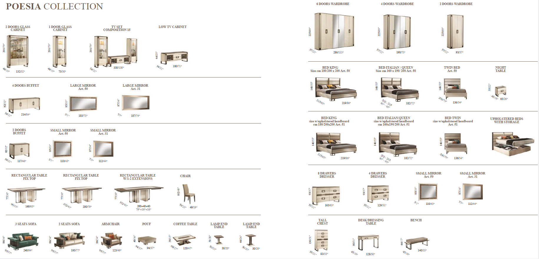 Poesia (Uph) Italian Luxuty Bedroom