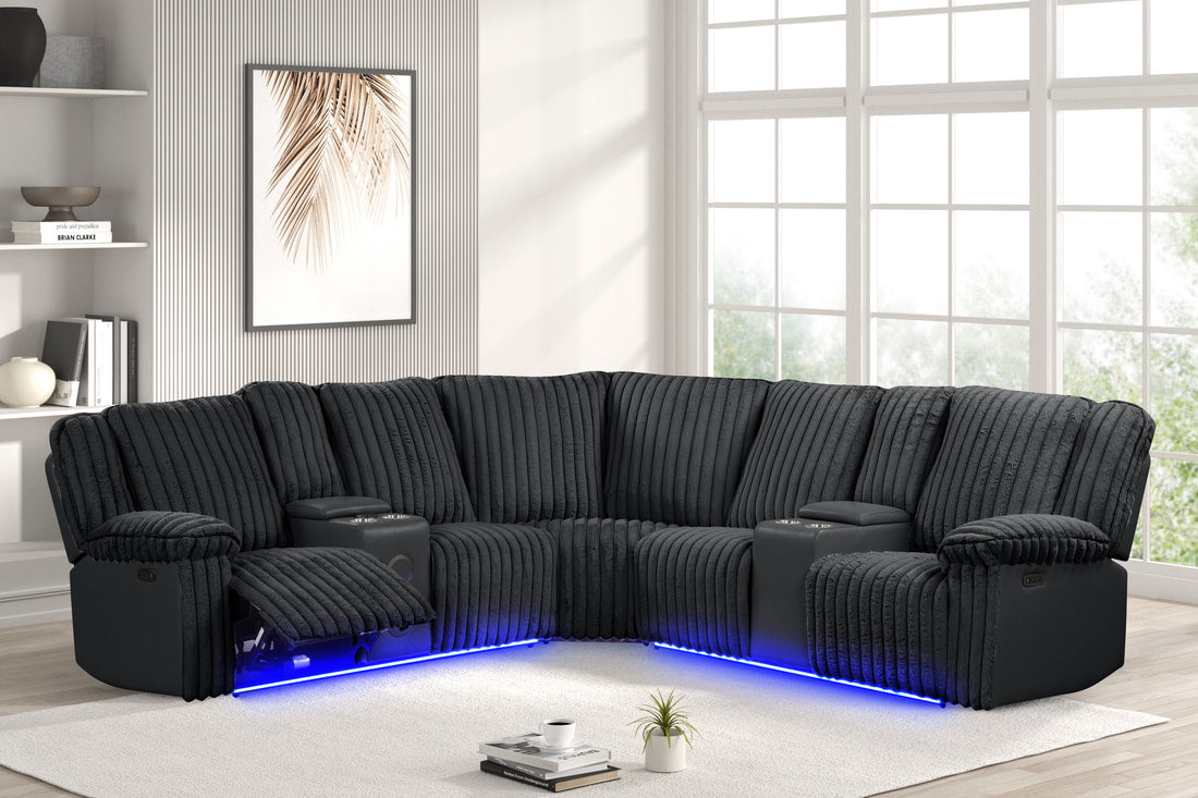 Flash Power Reclining Sectional