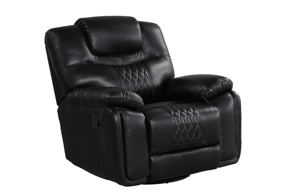 Galveston 3 Piece Black OVERSIZE- Reclining Set