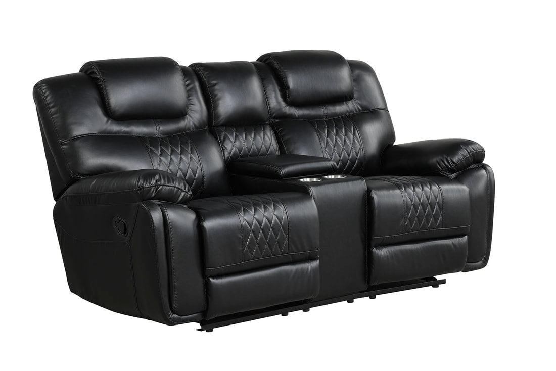 Galveston 3 Piece Black OVERSIZE- Reclining Set