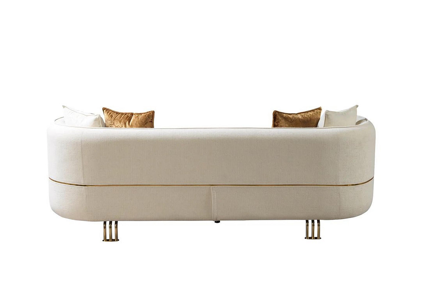 Helena Ivory Velvet Sofa & Loveseat