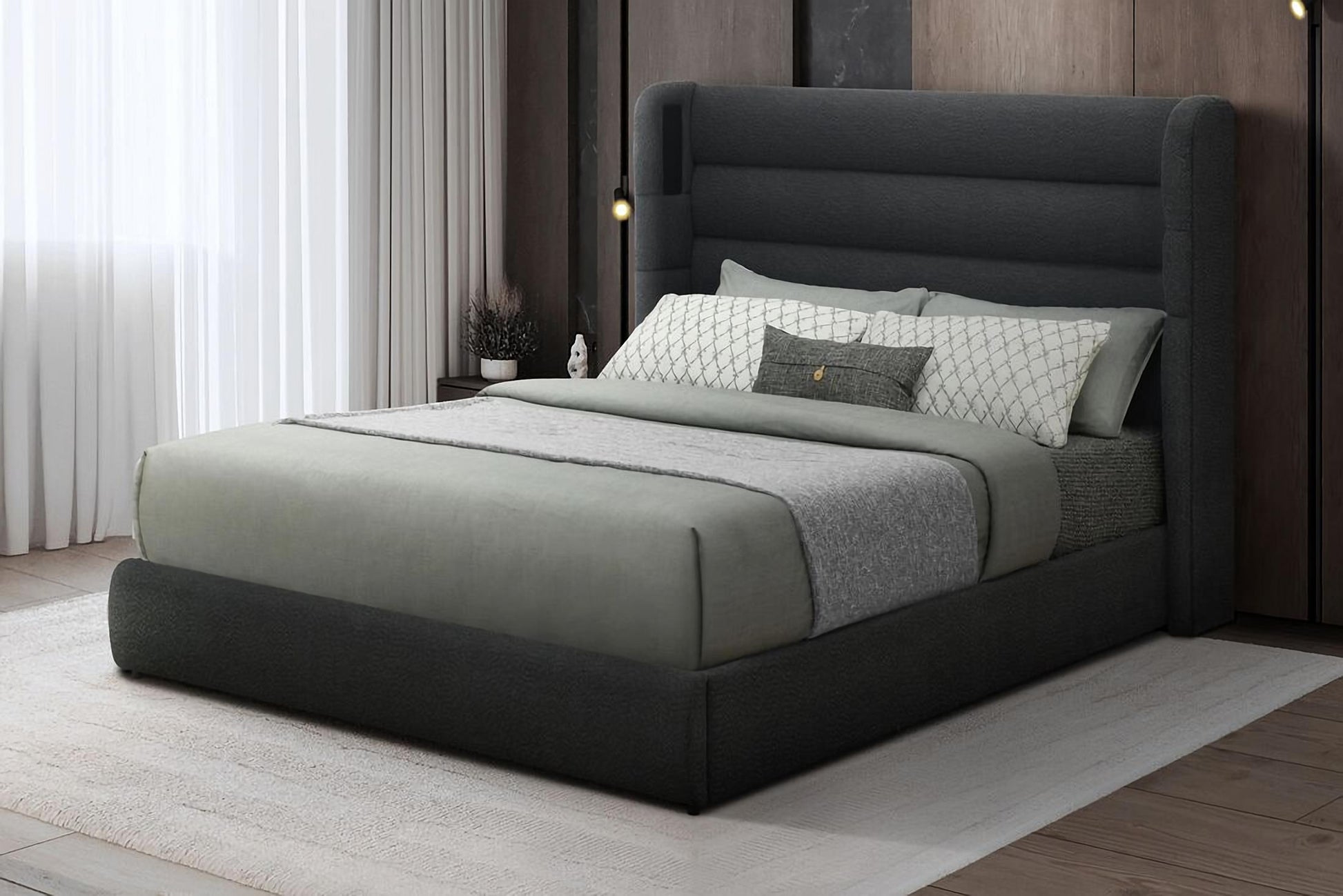 Hero Black Platform Bed