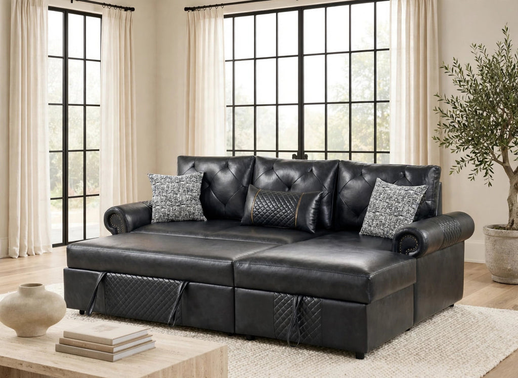 BELLINA SECTIONAL BLACK