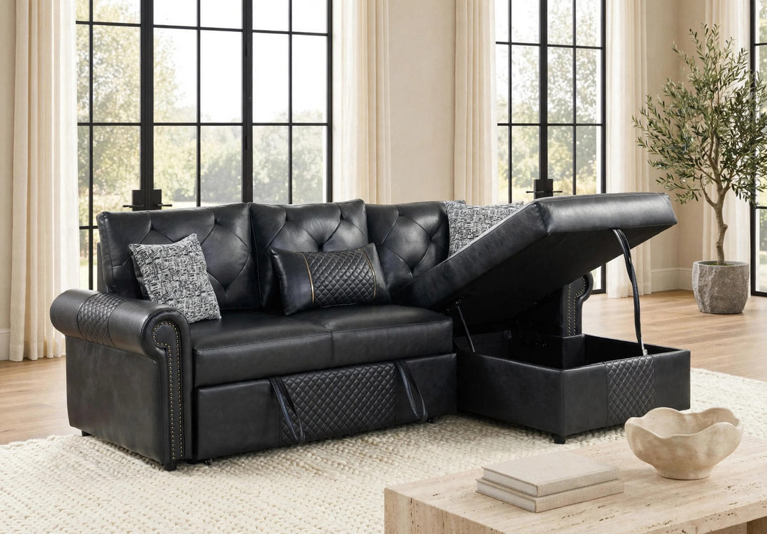 BELLINA SECTIONAL BLACK