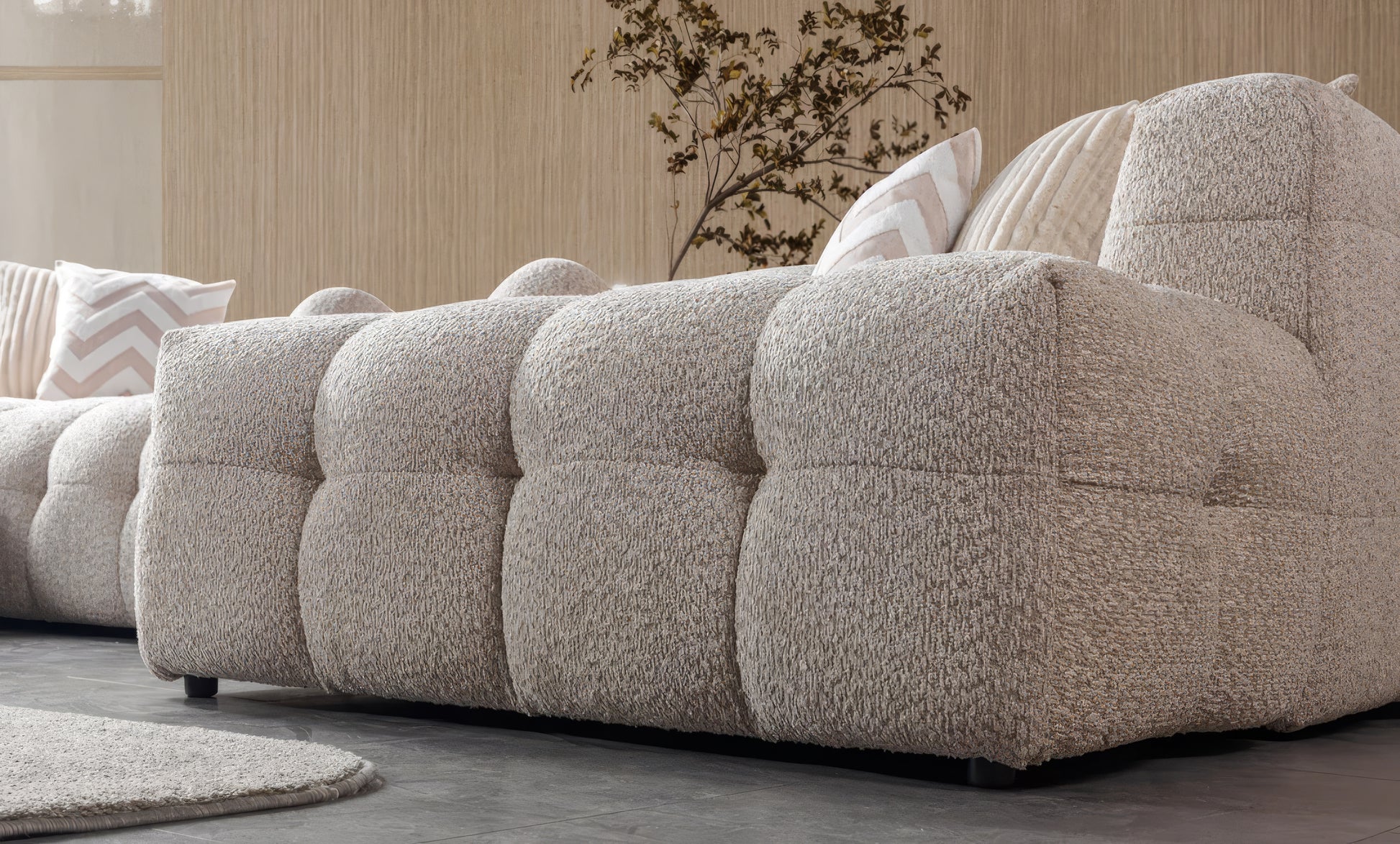 Ivy Sand Boucle Sectional
