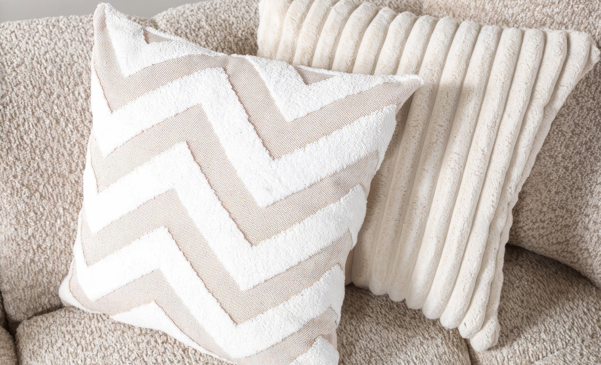 Ivy Sand Boucle Sectional