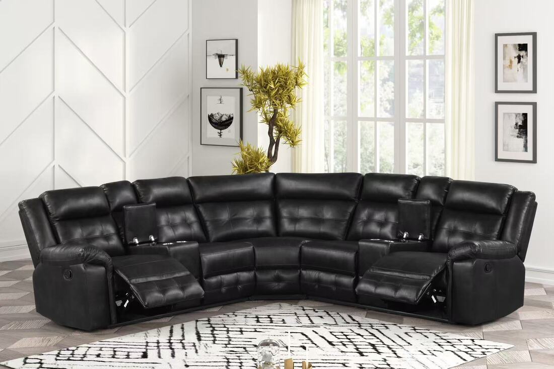 Jacob II Black - Reclining Sectional
