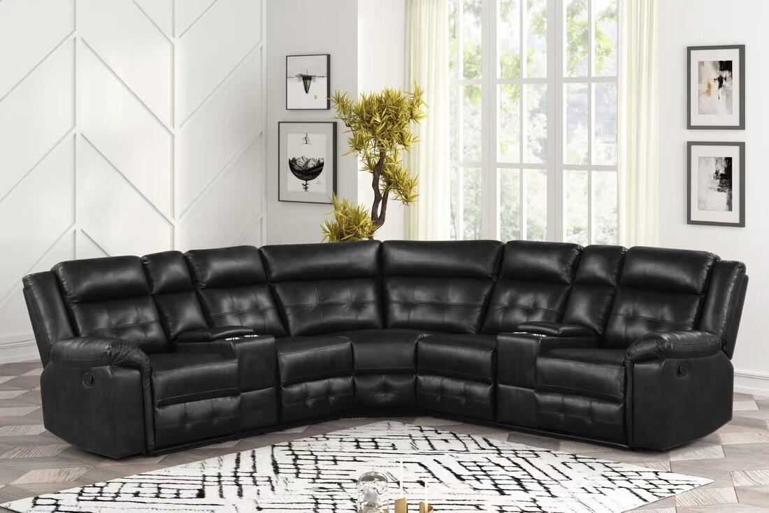 Jacob II Black - Reclining Sectional