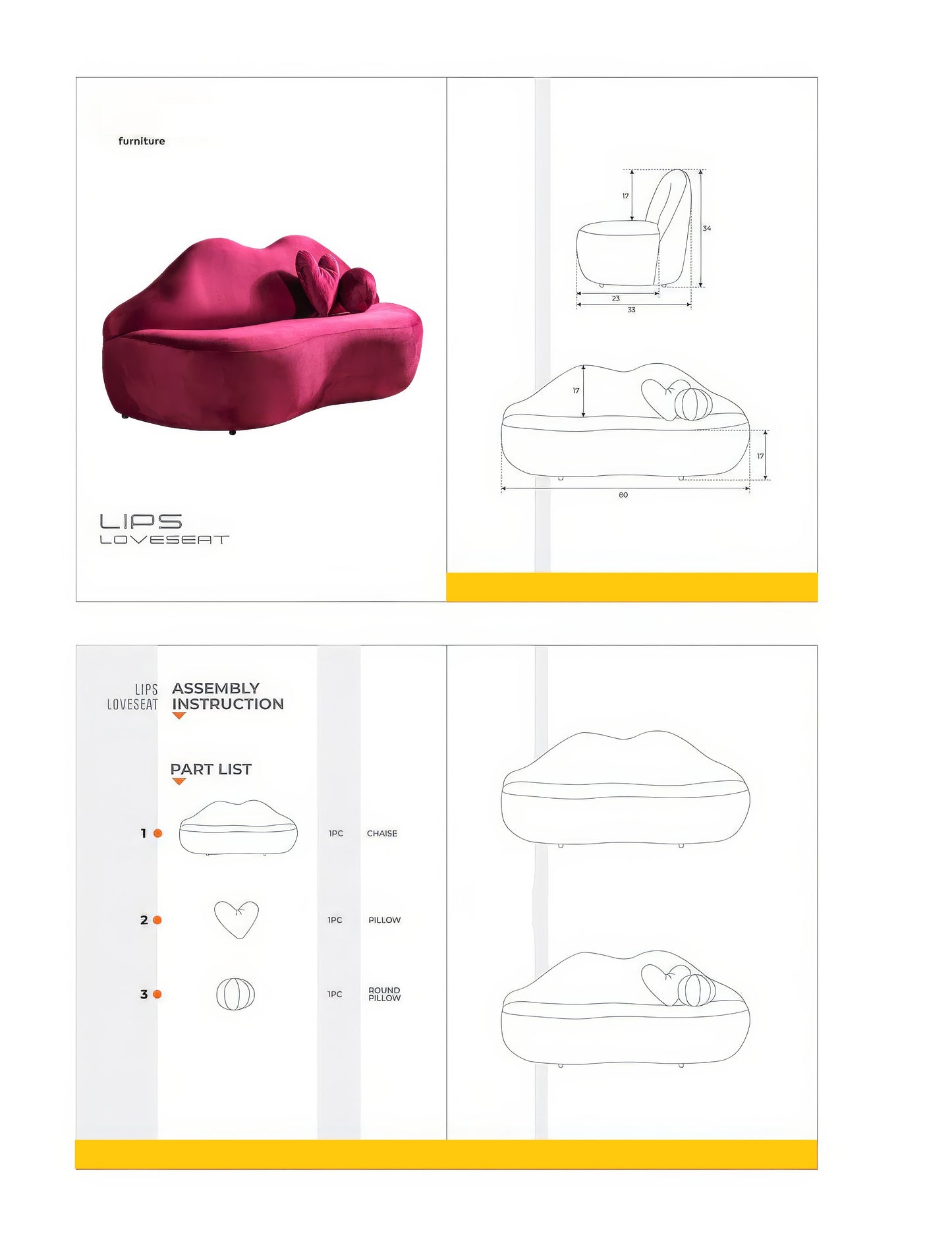 Lips Loveseat