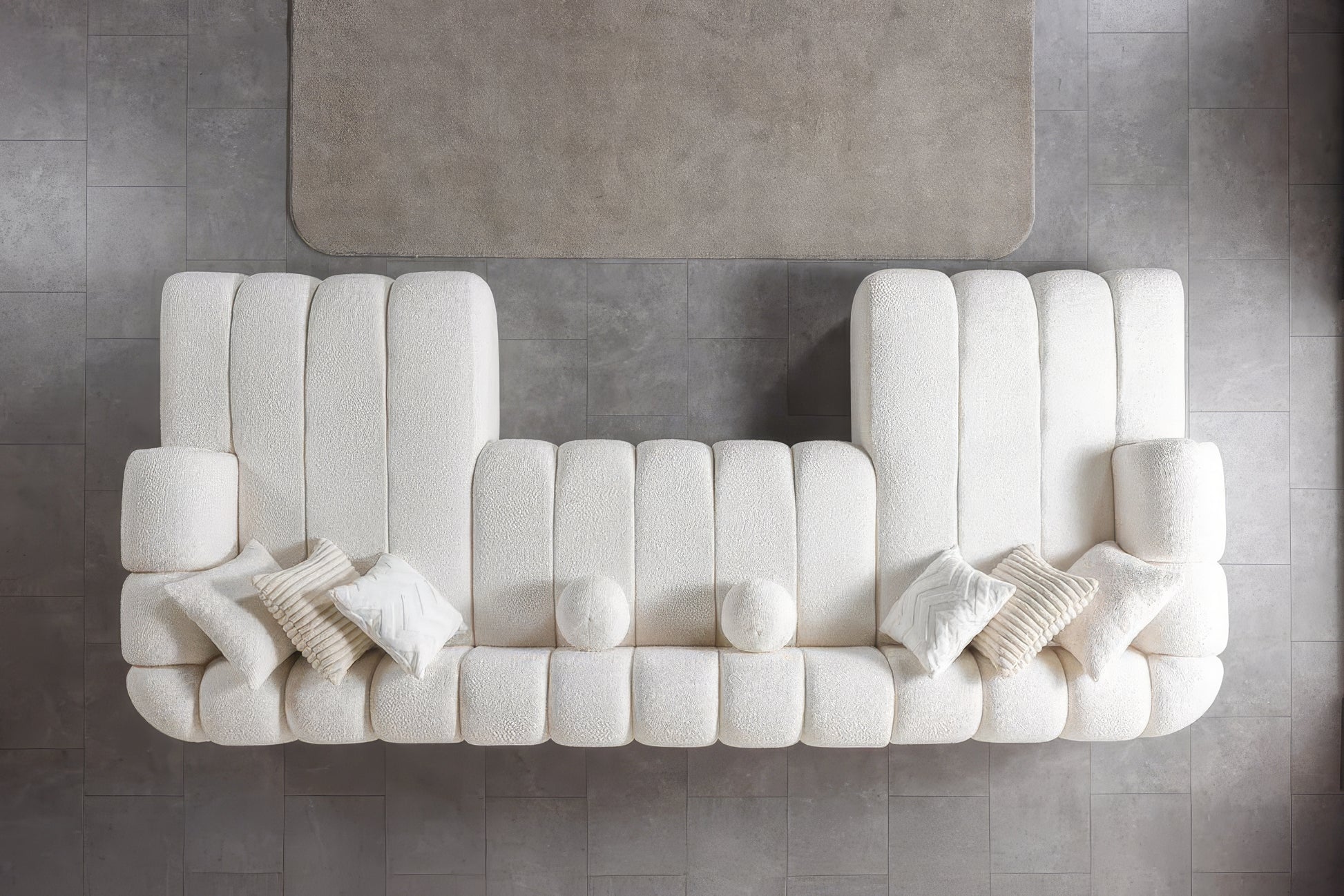 Lisa Boucle Double Chaise Sectional